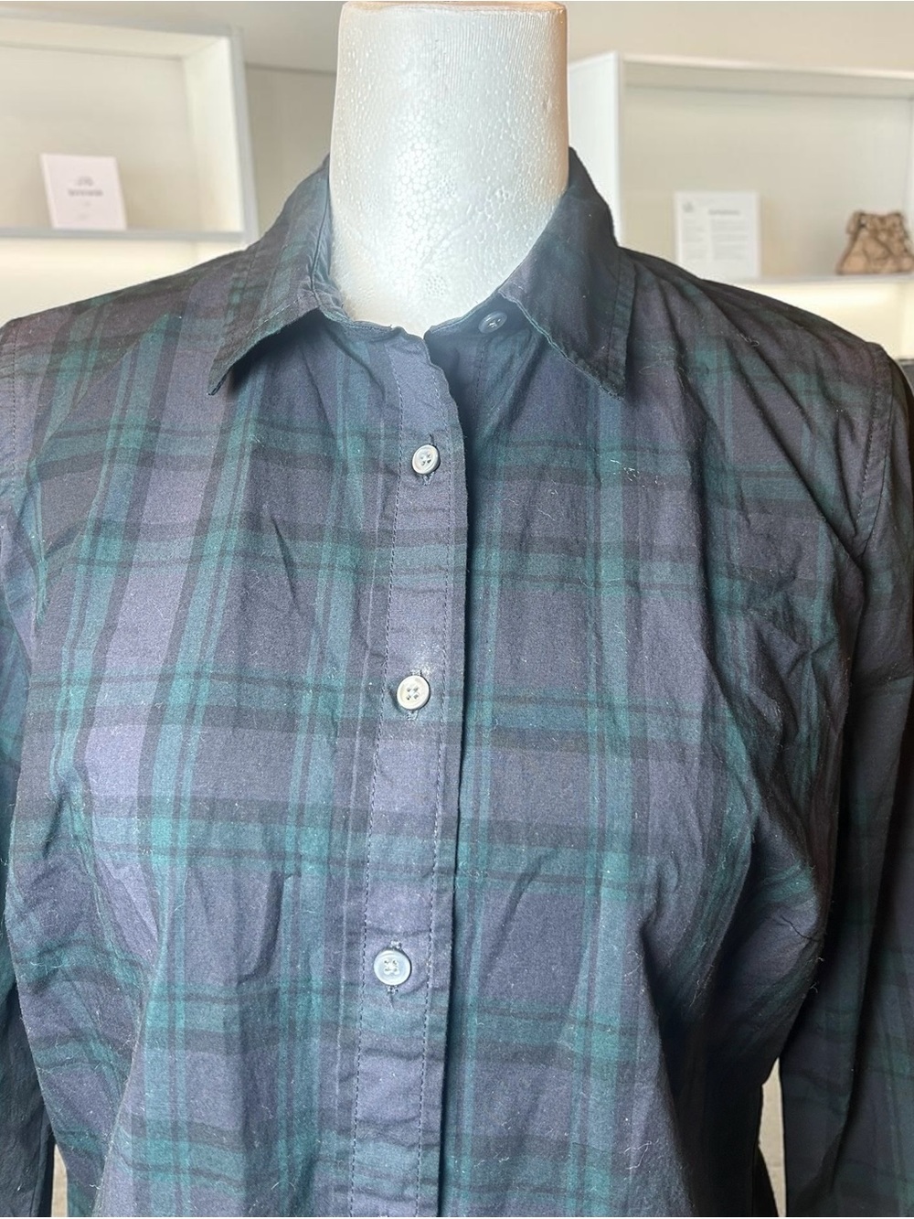 J.Crew Slim Fit Plaid Shirt Size 4
Organic‎ Cotton Button Down Stretch - Picture 3 of 11